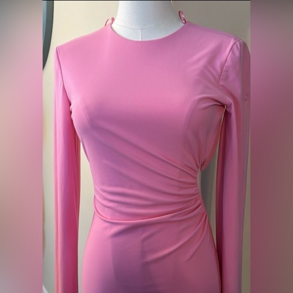 Zara Pink Cut-Out Dress - Picture 7 of 11